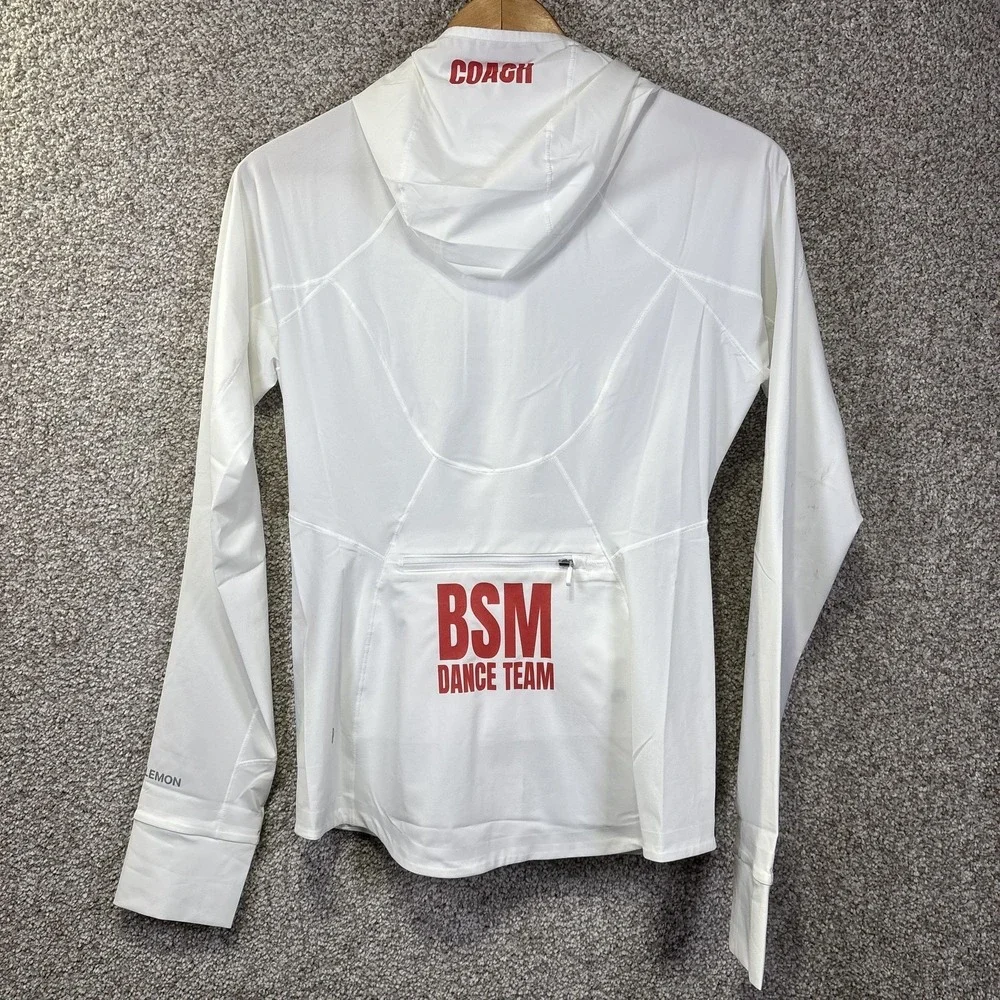 NWT Lululemon Mist Over Windbreaker Jacket Womens 6 White Hooded Lightweight‎